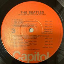 The Beatles ビートルズ / The Beatles ホワイト・アルバム Capitol Records / SWBO 101/ピンナップ / ポスター 付き masterd capitol 刻印_画像8