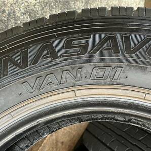 ☆良品☆エコタイヤ☆バリ山★DUNLOP”ENASAVE VAN01”★145R12 6PR【4本セット】の画像9