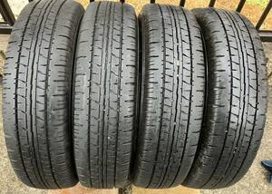 23製☆良品☆エコタイヤ☆バリ山★DUNLOP”ENASAVE VAN01”★145R12 6PR【4本セット】