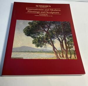 オークションカタログSOTHEBY’S ササビーズ Paintings and Sculpture ロンドン1987/506 美術書 資料 アートブック 洋書図録 アート