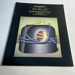 オークションカタログSOTHEBY’S ササビーズPost War and Contemporary Art ロンドン1989/505 美術書 資料 アートブック 洋書図録 アート