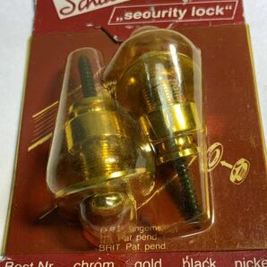 未使用当時物 Schaller シャーラー ロックピン Security lock ゴールド ストラップピン/436の画像2