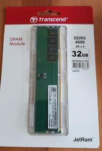 a738 Transcend デスクトップ用メモリ 32GB DDR5-4800 U-DIMM JM4800ALE-32G １枚