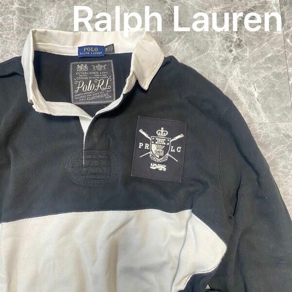 POLO RALPH LAUREN ラルフローレン ポロ ワンピース ポロシャツ 長袖 ブラック レア