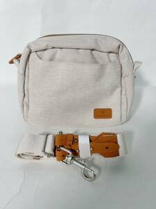 [ new goods unused free shipping ]NORDACE Siena Pro Cross body bag beige no Rudy s business commuting travel compact tei Lee 