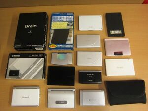 【ジャンク】電子辞書 16点 まとめ売り SHARP/SII/SEIKO/CITIZEN/Canon/CASIO 【h】