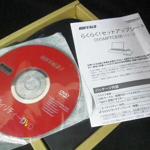 Buffalo バッファロー ポータブル DVD ドライブ DVSM-PTC8U3-BKB 【i】の画像6