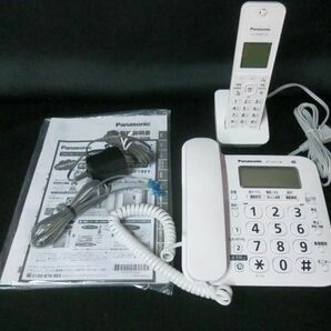 Panasonic コードレス 電話機 VE-GD27 子機 KX-FKD405-W 【i】の画像1