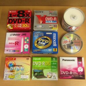 【未使用】DVD-R 102枚 まとめ売り maxell/Victor/TDK/SONY/他 【j】の画像1