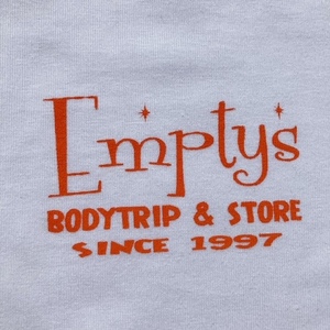 EMPTYS Logo T-Shirt 2024 Spring オレンジ エンプティーズ ロゴ Tシャツ Mサイズ［ELT1-ORM］