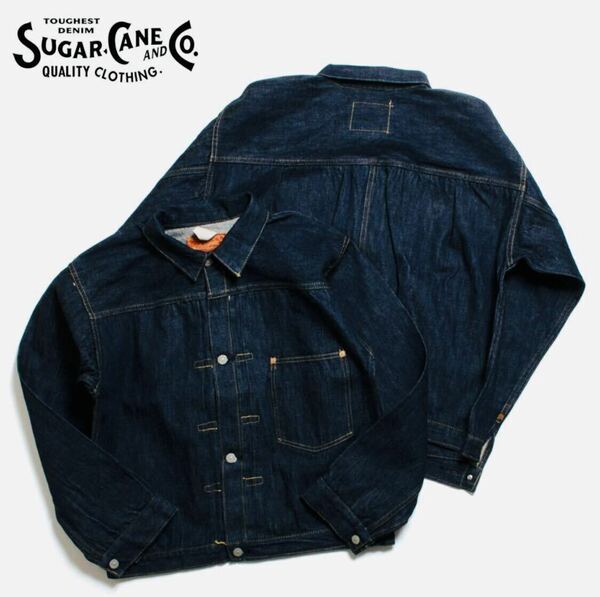 ◆新品◆シュガーケーン SUGAR CANE デニムジャケット SC19007T 1946モデル Tバック Super Denim Collectibles 大戦　ジージャン T-BACK 