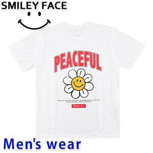 スマイル ニコちゃん 半袖 Tシャツ メンズ スマイリー SMILE グッズ 12425016 LLサイズ WH(ホワイト)