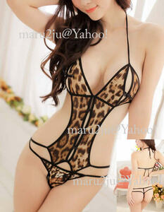 ! [ anonymity possible ] sexy leopard print Leotard ANI-07