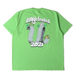 UNDEFEATED アンディフィーテッド Tシャツ サイズ:XL 21SS グラフィック オーバーサイズ クルーネック 半袖Tシャツ ライトグリーン