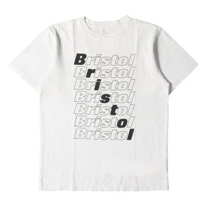 F.C.Real Bristol Tシャツ サイズ:M 21SS ダイアゴナルロゴ クルーネック 半袖Tシャツ DIAGONAL LOGO TEE ホワイト FCRB ブランド