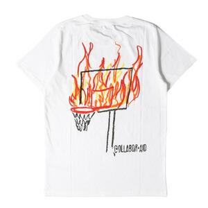 Just Don ジャストドン グラフィックプリント Tシャツ FLAMES DON C TEE ホワイト 白 M トップス カットソー 半袖 ブランド