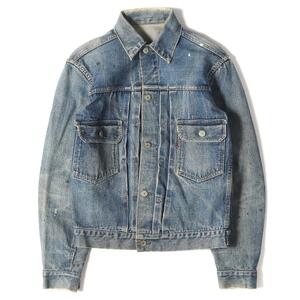 Levis リーバイス デニムジャケット 507XX 革パッチ 2nd Gジャン vintage ヴィンテージ 50s インディゴ 40% 詳細参照(36位) アウター