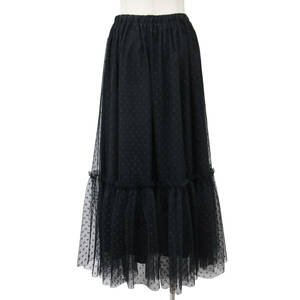  beautiful goods Journal Standard re dragon m skirt long 23 autumn winter black FREE washer bruchu-ru dot tia-do skirt 
