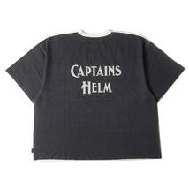 Captains Helm Tokyo Tシャツ サイズ:L 23AW オーバーサイズ 2トーン ポケット Tシャ 2TONE RELAX LOGO TEE ホワイト ブラック_画像1