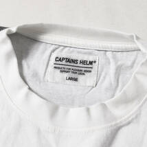 Captains Helm Tokyo Tシャツ サイズ:L 23AW オーバーサイズ 2トーン ポケット Tシャ 2TONE RELAX LOGO TEE ホワイト ブラック_画像3