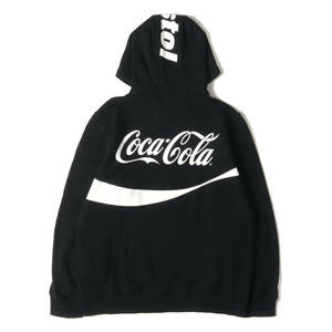 F.C.Real Bristol パーカー サイズ:L 東京17周年 Coca-Cola トレーニング スウェットパーカー TRAINING PULLOVER HOODY ブラック コラボ