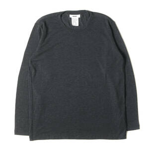 MXP エムエックスピー Tシャツ サイズ:M リュクセルウォーム ロングスリーブ クルーネック カットソー MX17321 ダークグレー 日本製