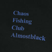 ALMOSTBLACK オールモストブラック パーカー サイズ:1 21AW Chaos Fishing Club バック グラフィック ロゴ スウェット パーカー ブラック_画像4