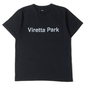 Rags McGREGOR ラグスマックレガー Tシャツ サイズ:S Viretta Park プリント ポケット クルーネック ブラック 黒 日本製 トップス 半袖