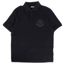 MONCLER モンクレール ポロシャツ サイズ:S 20AW アイコン ロゴ 鹿の子 半袖 ポロシャツ MAGLIA POLO MANICA CORTA ネイビー 紺 ブランド_画像1