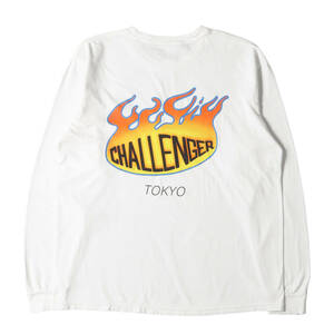 CHALLENGER チャレンジャー Tシャツ サイズ:L 21AW ファイヤボール ロングスリーブTシャツ L/S FIREBALL TEE ホワイト 白 トップス