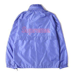 Supreme ジャケット サイズ:S 15AW ブランドロゴ ウインドブレイカー ウォームアップジャケット Windbreaker Warm Up Jacket パープル