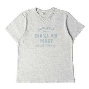 CALEE キャリー Tシャツ サイズ:XL メッセージロゴ 霜降り クルーネック 半袖Tシャツ ヘザーグレー トップス カットソー