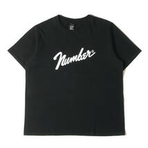 NUMBER (N)INE ナンバーナイン Tシャツ サイズ:4 復刻モデル フェンダーロゴ クルーネック 半袖Tシャツ ブラック トップス カットソー_画像1