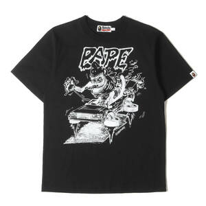 美品 A BATHING APE Tシャツ サイズ:S 21SS READYMADE シャーク グラフィック ヘビーウェイト Tシャツ SHARK WIDE TEE ホワイト