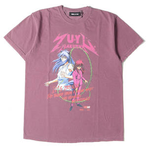 新品 WIND AND SEA ウィンダンシー Tシャツ サイズ:M 22SS 幽遊白書 ウォッシュ加工 蔵馬&妖狐 クルーネック Tシャツ KURAMA S/S パープル