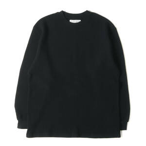 美品 WACKO MARIA ワコマリア Tシャツ サイズ:L 22AW ヘビー サーマル ロングスリーブTシャツ THERMAL SHIRT ブラック 黒 トップス