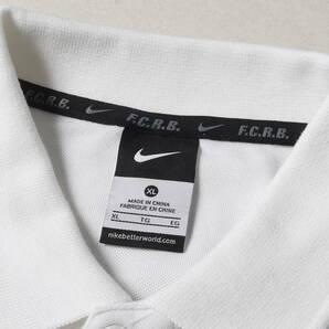 F.C.Real Bristol エフシーレアルブリストル ポロシャツ サイズ:XL NIKE サイド マルチカム 鹿の子 半袖ポロシャツ ホワイト コラボの画像3