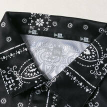 F.C.Real Bristol エフシーレアルブリストル ポロシャツ サイズ:L 22SS NEW ERA バンダナ柄 半袖ポロシャツ BANDANA POLO SHIRT ブラック_画像3