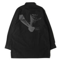 Yohji Yamamoto(Ys) シャツ サイズ:4 20SS バック グラフィック ロゴ ブロード シャツ スタッフシャツ BLACK Scandal POUR HOMME ブラック_画像2