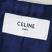 CELINE セリーヌ ジャケット ブルゾン 23春夏 オフホワイト 36(S) ショート ライン トリオンフ チャーム 2EF04291D レザー 本革 ブランド_画像4