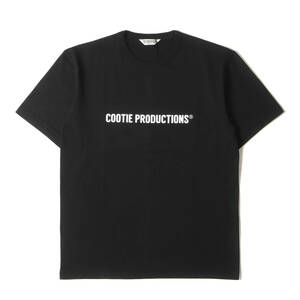 新品 COOTIE クーティー Tシャツ サイズ:S 21SS ブランドロゴ クルーネック 半袖Tシャツ Print S/S Tee ブラック 黒 トップス カットソー