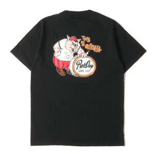 PORKCHOP GARAGE SUPPLY ポークチョップガレージサプライ Tシャツ サイズ:M イラスト グラフィック クルーネック 半袖Tシャツ ブラック