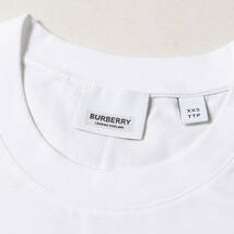 美品 BURBERRY バーバリー Tシャツ サイズ:XXS 近年モデル ワンポイント TBロゴ プリント クルーネック 半袖Tシャツ ホワイト 白 トップス_画像3