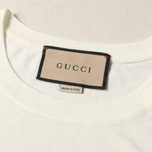 GUCCI Tシャツ サイズ:XS インターロッキングG ヴィンテージロゴ プリント Tシャツ / オーバーサイズフィット オフホワイト イタリア製_画像3