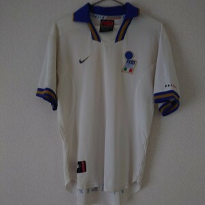 NIKE/ナイキ/イギリス製/サッカーイタリア代表96-97/アウェイ/レプリカユニフォーム/半袖ジャージトップス/ユーロ96着用モデル/M