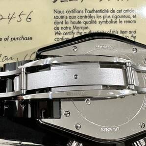 極美品 CHANEL J12 41ミリクロノ 自動巻 最高級メンズ腕時計 CHANEL心斎橋店購入 H0940 純正セラミックベルト 機関絶好調の画像9