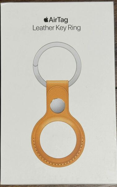 【送料無料・新品未開封】純正品 Apple AirTag Leathe Key Ring レザーキーリング - カリフォルニア ポピー California Poppy