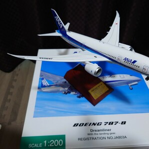 ANA 1/200 全日空商事 ANA 787-8 JA803A Dreamliner 1/200 完成品の画像7