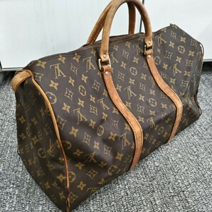 【1円スタート】 LOUIS VUITTON ルイヴィトン モノグラム キーポル ブラウン系 ボストンバッグの画像2