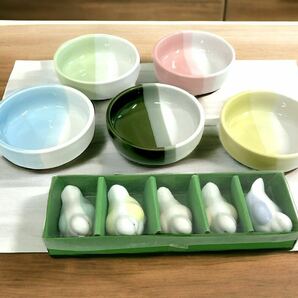 【保管品】食器おまとめ11セット 大皿小皿・お椀・ビアグラス・急須・湯茶碗・菓子器・茶托・スプーン・フォーク 等々 未使用品の画像6